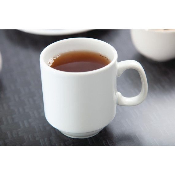 Olympia Whiteware stapelbare Becher 28,4cl (12 Stück)