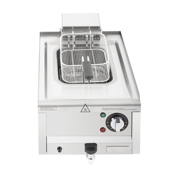 Buffalo 600 Series Einzeltank-Elektrofritteuse 8Ltr
