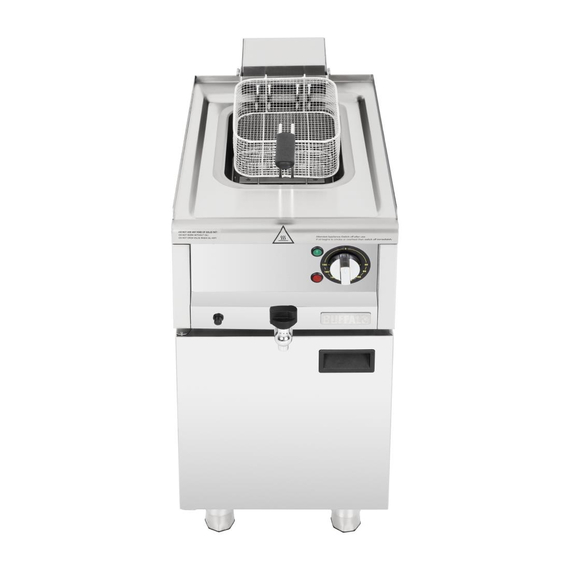 Buffalo 600 Serie Freistehende Einzelbecken Elektrische Fritteuse 8Ltr