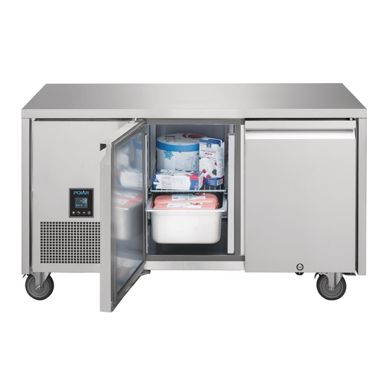 Polar U-Serie Premium zweitürige Gefriertheke 267L