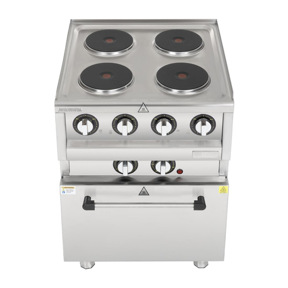 Buffalo 600 Serie 4-Platten Elektro Umluftofen