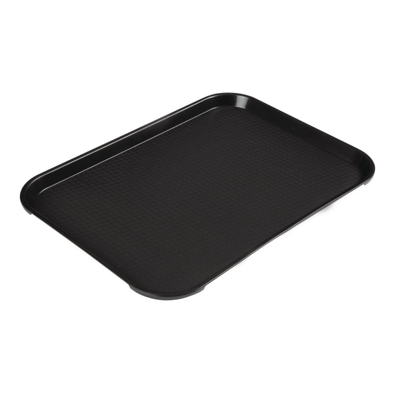 Cambro Polypropylen-Schnellimbisstablett Schwarz 410mm
