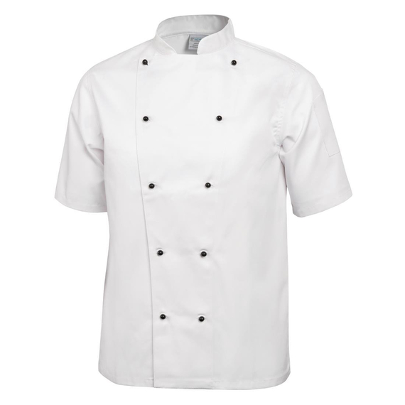 Whites Chicago Kochjacke kurze Ärmel weiß XL