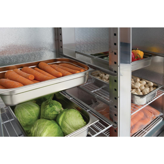Polar Serie G Slimline Kühlschrank Edelstahl 960L