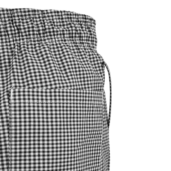 Chef Works Unisex Kochhose Easyfit schwarz weiß kleinkariert XS