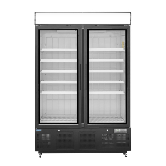 Polar G-Serie Gefrierschrank mit Sichtfenster 920Ltr Schwarz