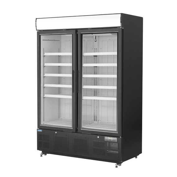 Polar G-Serie Gefrierschrank mit Sichtfenster 920Ltr Schwarz