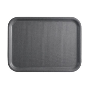 Cambro Mykonos Tablett Kohle mit Rutschfester Oberfläche 330x430mm