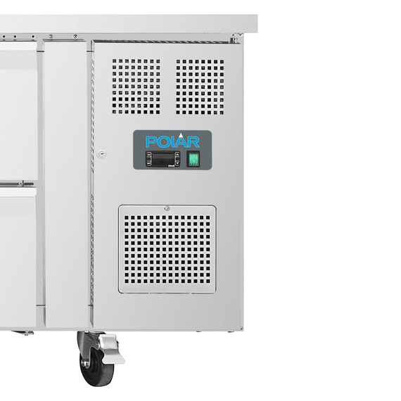 Polar Serie U GN-Kühltisch mit 6 Schubladen 465L