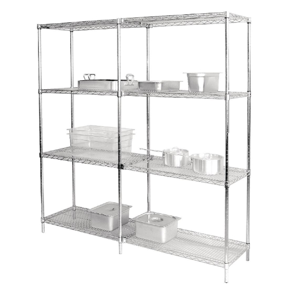 Vogue Chrom-Drahtregale 915x457mm (2 Stück)