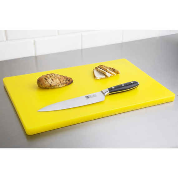 Hygiplas LDPE extra dickes Schneidebrett gelb 45x30x2cm
