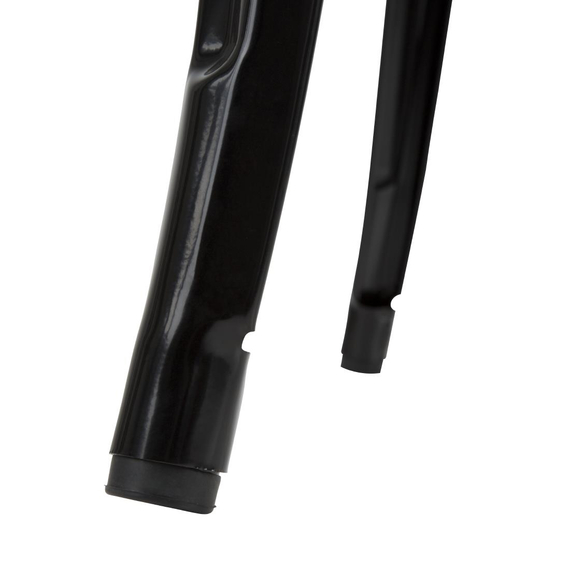 Bolero Bistro Bartisch mit Holzplatte schwarz