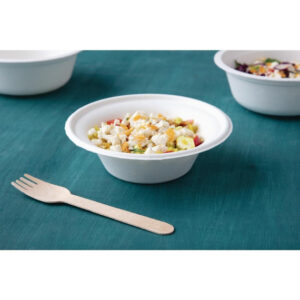 Fiesta Kompostierbare Bagasse-Schalen Rund 285ml (50 Stück)