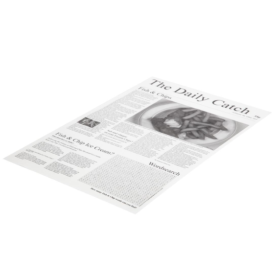Wachspapier Zeitungsdruck 27 x 42cm (500 Stück)