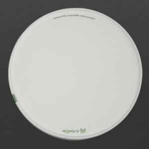 Kompostierbare Deckel der Vegware 185-Serie (300 Stück)
