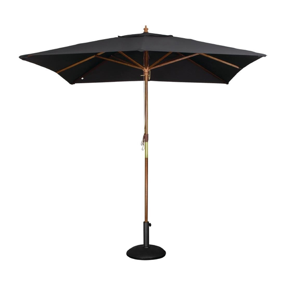 Bolero quadratischer Sonnenschirm schwarz 2,5m