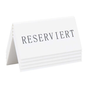Securit Reserviert Tischständer Deutsch: Reserviert (5 Stück)