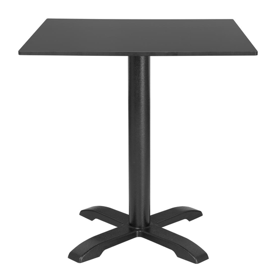 Bolero Mattschwarz Quadratische Tischplatte für draußen 700mm