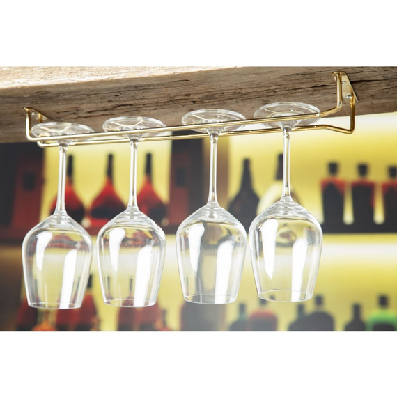 Gläserschiene Messing 41cm