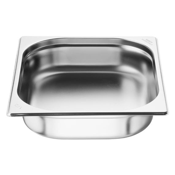 Nisbets Essentials Edelstahl 1/2 Gastronormbehälter 65mm (3 Stück)