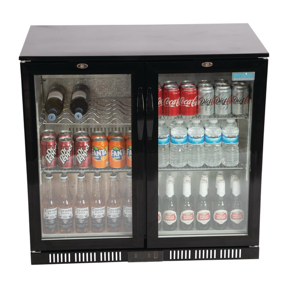 Polar Serie G Barkühlschrank mit 2 Klapptüren 198L