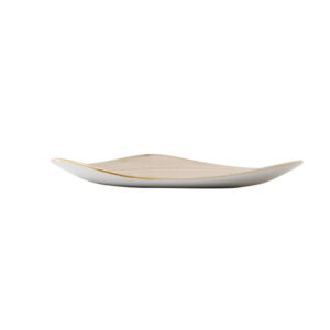 Churchill Stonecast Dreieckiger Teller, Muskatcreme, 311 mm, (6 Stück)