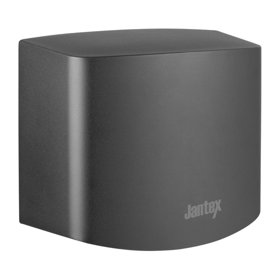 Jantex Edelstahl Handtrockner Schwarz