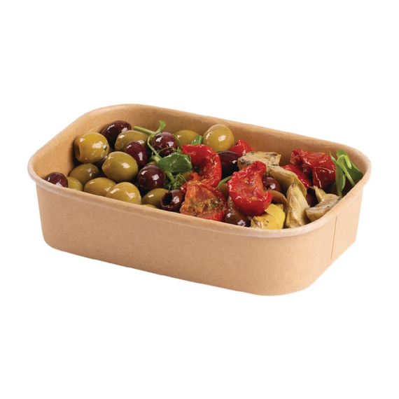 Colpac Stagione Recycelbare mikrowellengeeignete Lebensmittelboxen 500 ml (300 Stück)