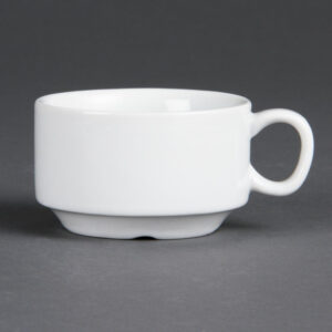 Olympia Whiteware stapelbare Espressotassen 85ml 3oz (12 Stück)