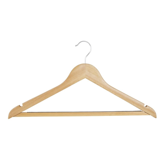 Bolero Natürliche Holzbügel (10er-Pack)