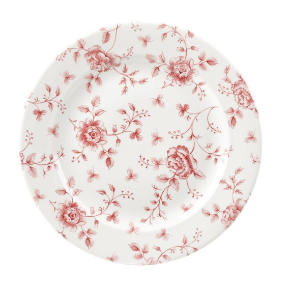 Churchill Rose Chintz Cranberry Plate 10.875" Box 6 (6 Stück)