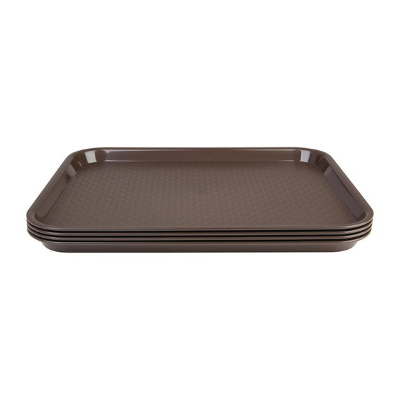 Olympia Kristallon Fast-Food-Tablett braun 34,5 x 26,5cm