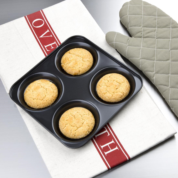 Vogue antihaftbeschichtete Yorkshire-Pudding-Formen 4 Formen