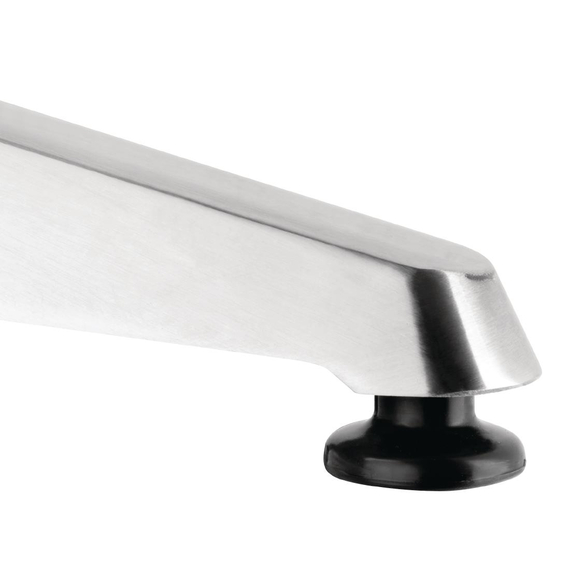 Bolero quadratischer Bistrotisch Edelstahl 1 Bein 70cm