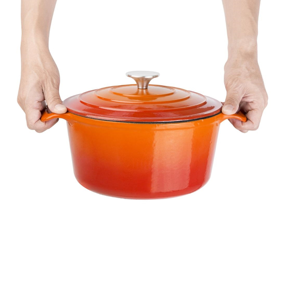 Vogue runder Schmortopf orange groß