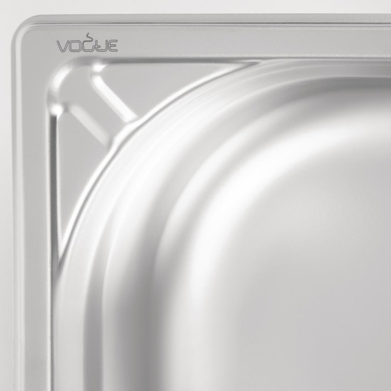 Vogue Strapazierfähiger GN-Behälter 1/2 Edelstahl 100mm