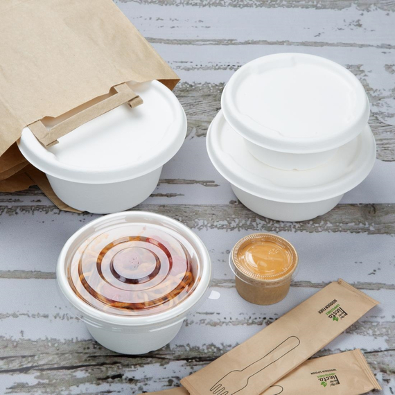 Fiesta Kompostierbare Bagasse Schale Basis 750ml (50 Stück)