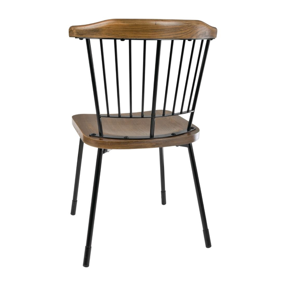 Bolero Scandi Seitenstühle Schwarz (2 Stück)
