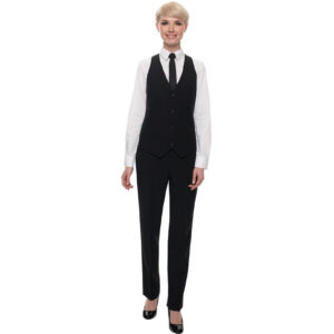 Damen Kellnerhose schwarz Standardlänge - Größe 32