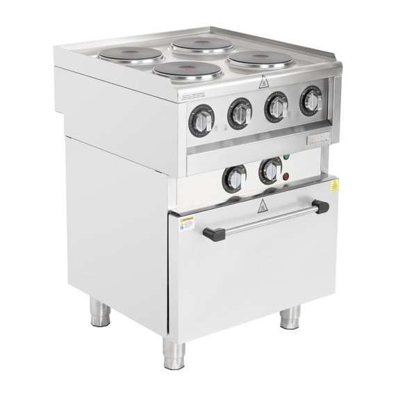 Buffalo 600 Serie 4-Platten Elektro Umluftofen