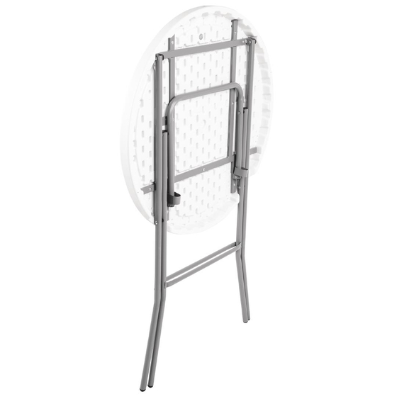 Bolero runder Klapptisch weiß 80cm