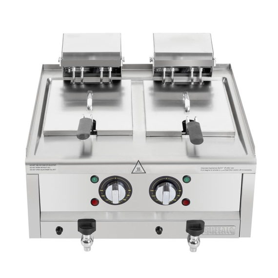 Buffalo 600 Serie Doppeltank-Elektrofritteuse 2 x 8Ltr