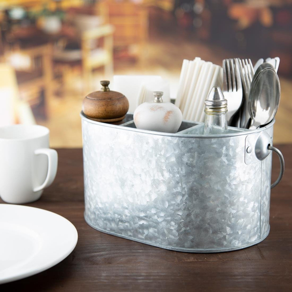 Olympia Table Caddy aus verzinktem Stahl