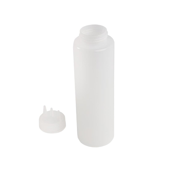 Vogue transparente Quetschflasche mit 3 Spritzdüsen 1L