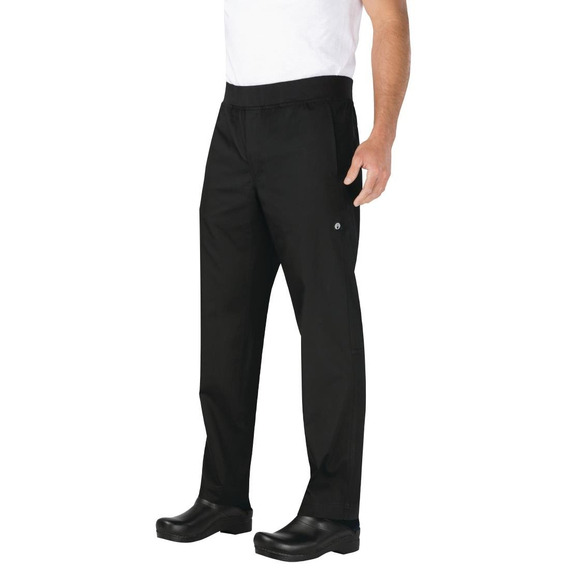 Chef Works Leichte Hose für Männer Schwarz Größe M