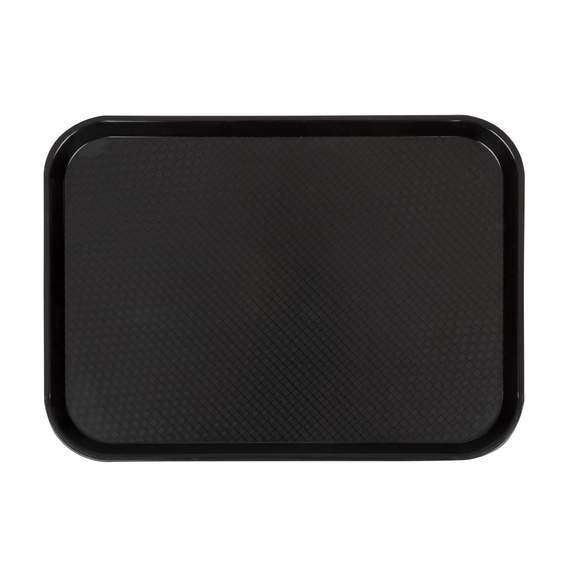 Cambro Polypropylen-Schnellimbisstablett Schwarz 410mm