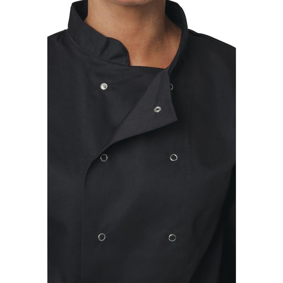 Whites Vegas Kochjacke lange Ärmel schwarz XXL