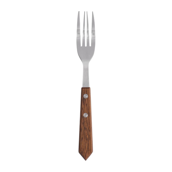 Olympia Steakgabeln mit Holzgriff (12 Stück)
