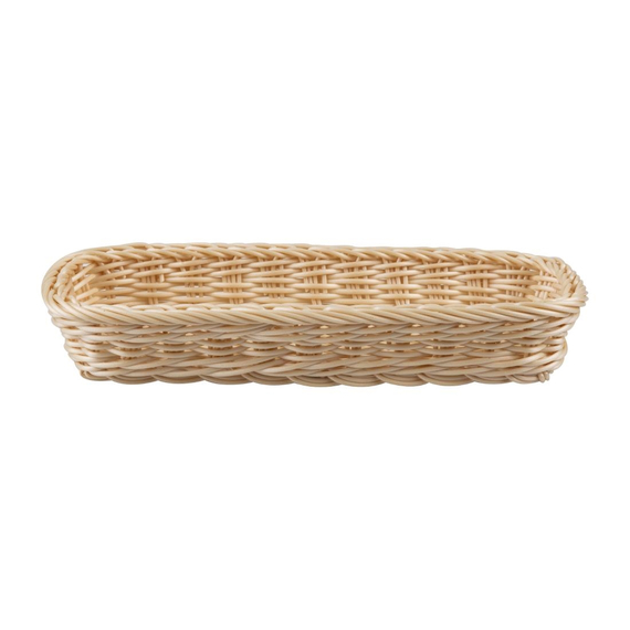 APS Polypropylen Rechteckiger Rattan Korb 270x100mm