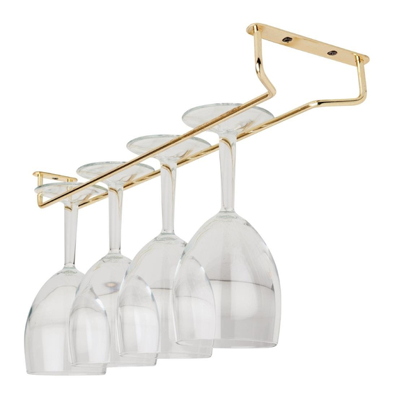 Gläserschiene Messing 41cm